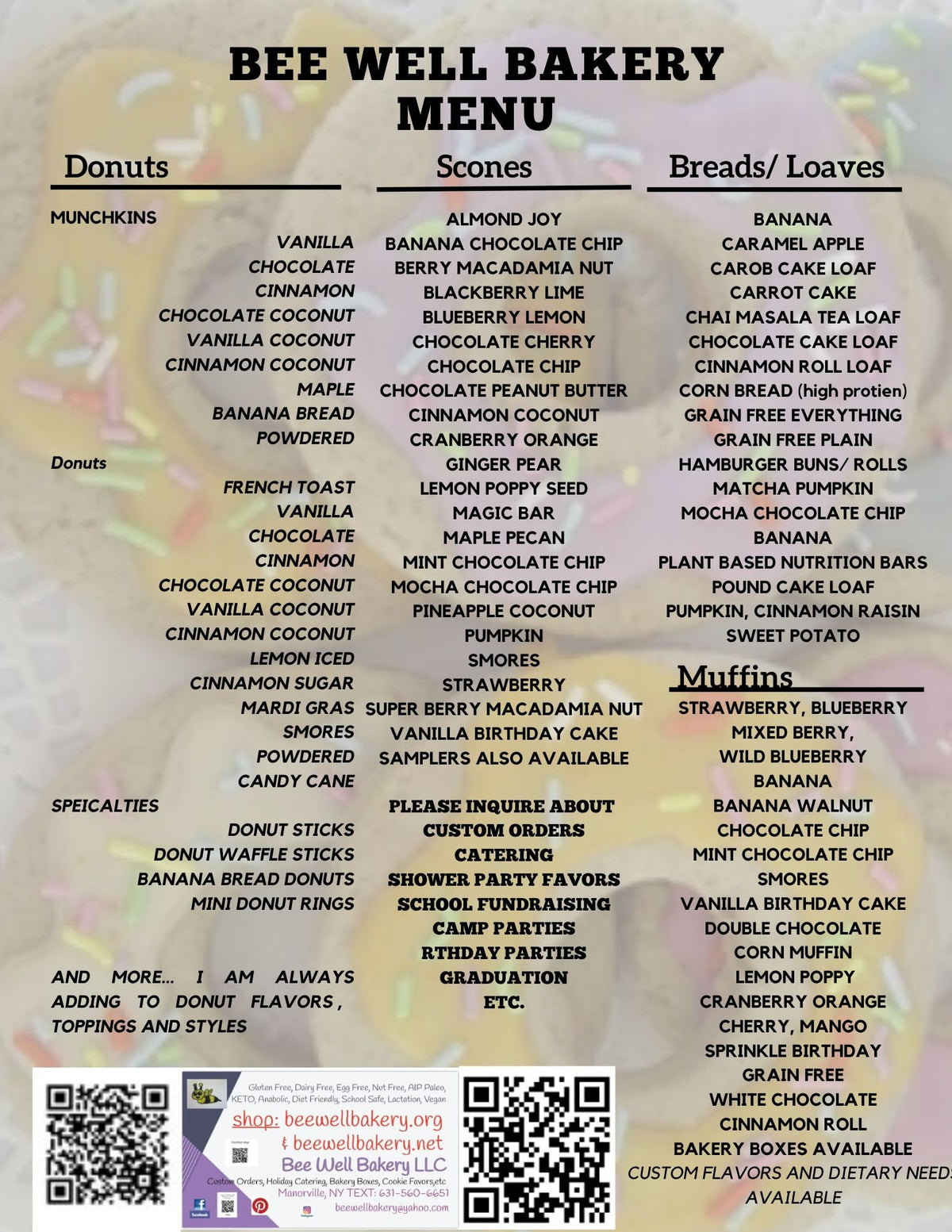 GF GRANOLA BARS / VEGAN
