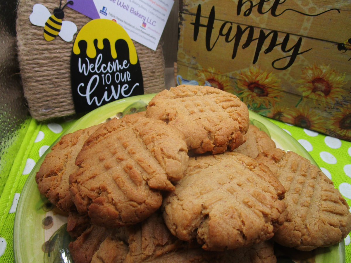 High Protein, Peanut Butter Cookies, Gluten Free,  Dairy Free, Egg Free, Vegan, Organic, No refined sugar, Fitness Gifts, Low Sugar snacks