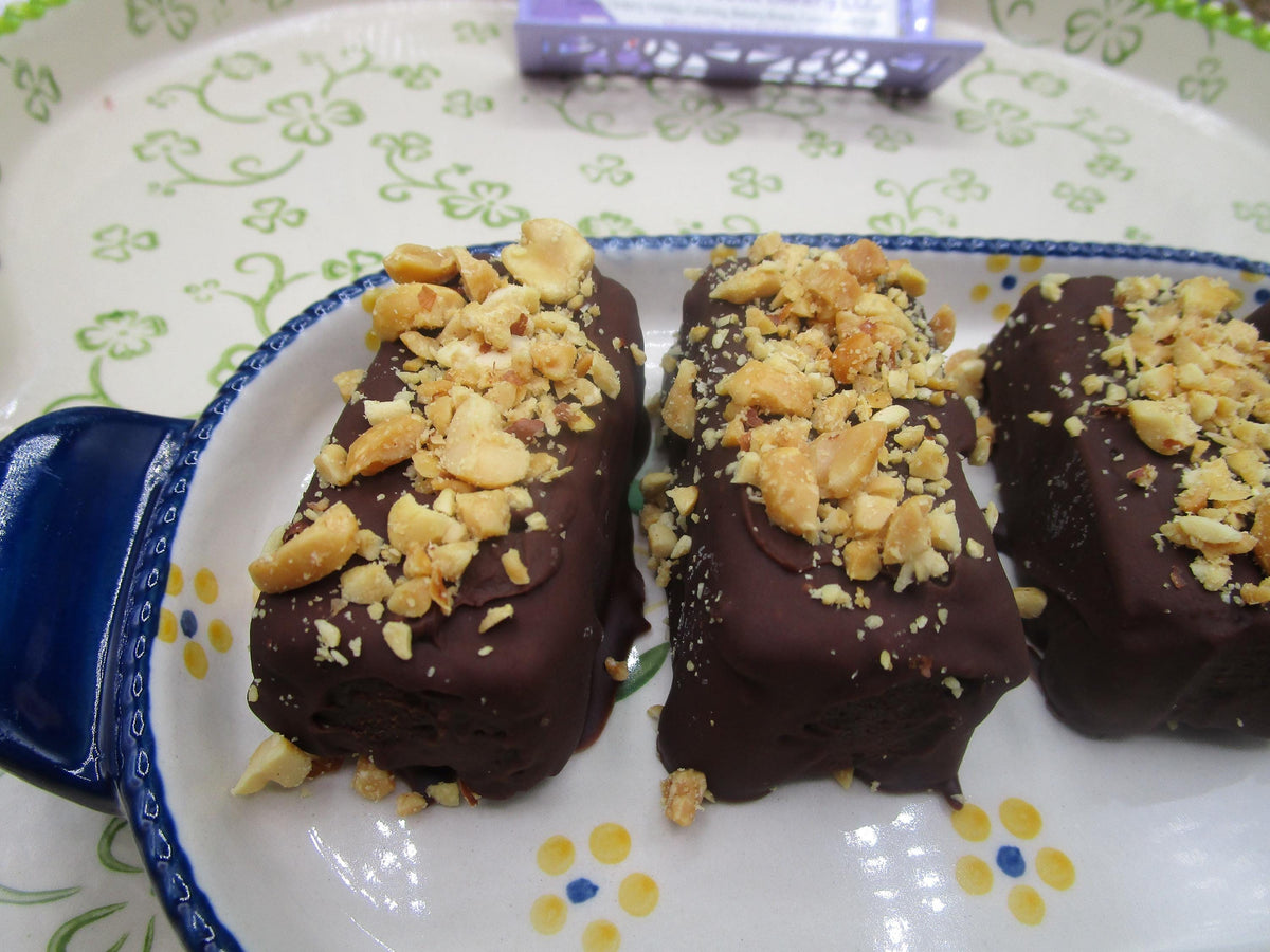 CHOCOLATE COVERED PEANUT BUTTER COOKIE BARS / VEGAN / GF