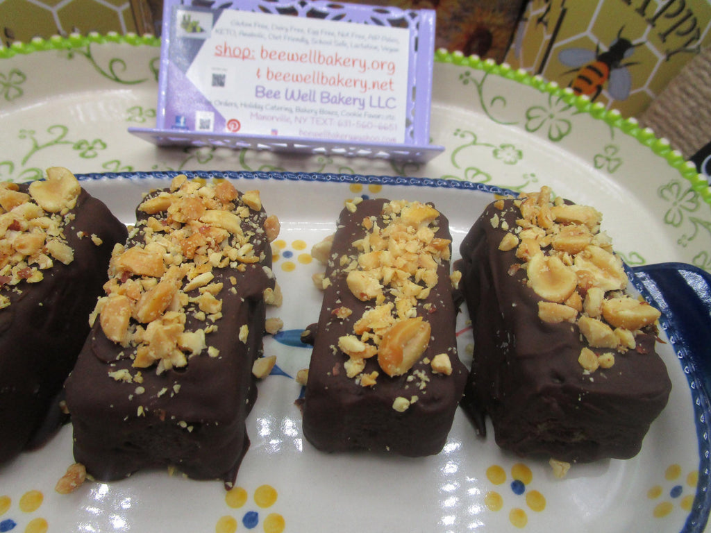 CHOCOLATE COVERED PEANUT BUTTER COOKIE BARS / VEGAN / GF