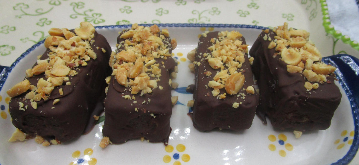 CHOCOLATE COVERED PEANUT BUTTER COOKIE BARS / VEGAN / GF