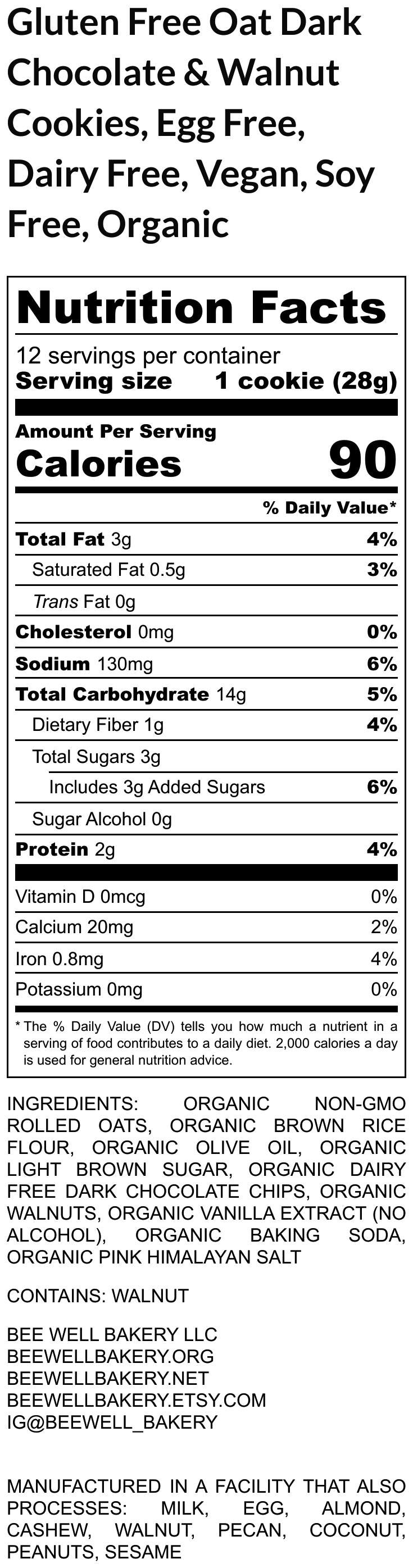 GLUTEN FREE COOKIES / VEGAN