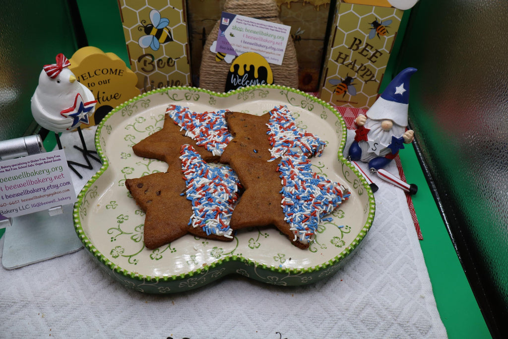 4TH OF JULY CHOCOLATE CHIP COOKIES / VEGAN / GF