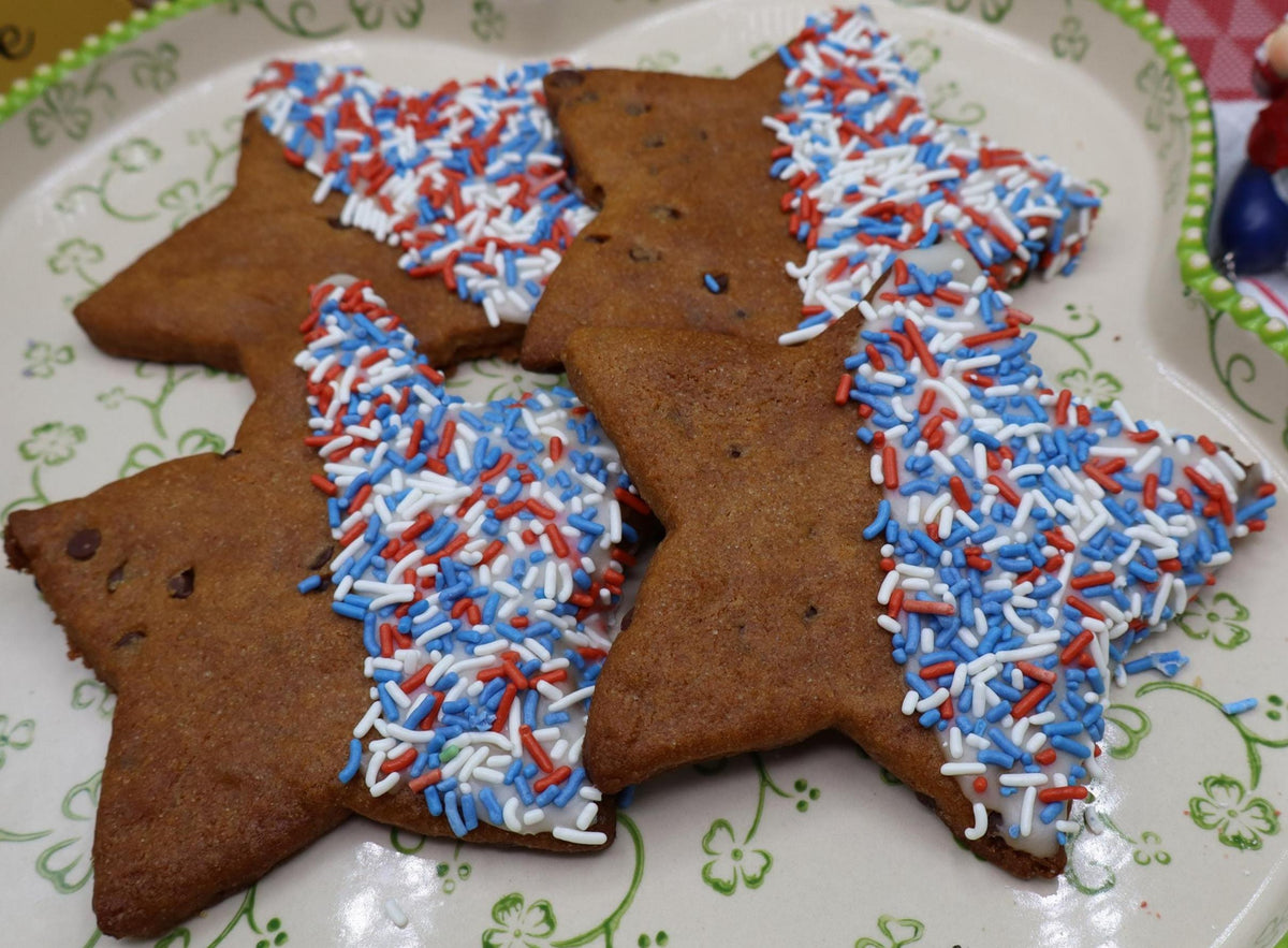 4TH OF JULY CHOCOLATE CHIP COOKIES / VEGAN / GF