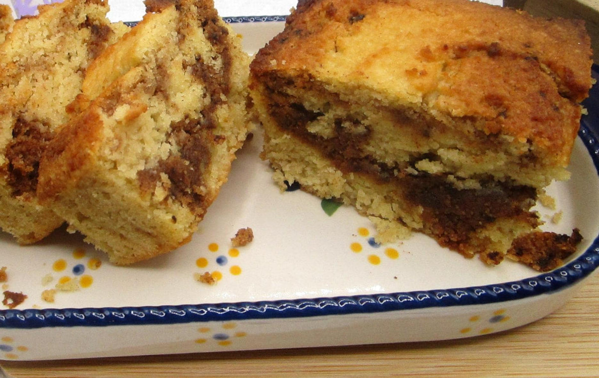 KETO Coffee Crumb Cake, Gluten Free, Dairy Free, Grain Free, Sugar Free, Low Carb Snacks, Birthday Brunch, Cinnamon Swirl loaf, Fall Dessert