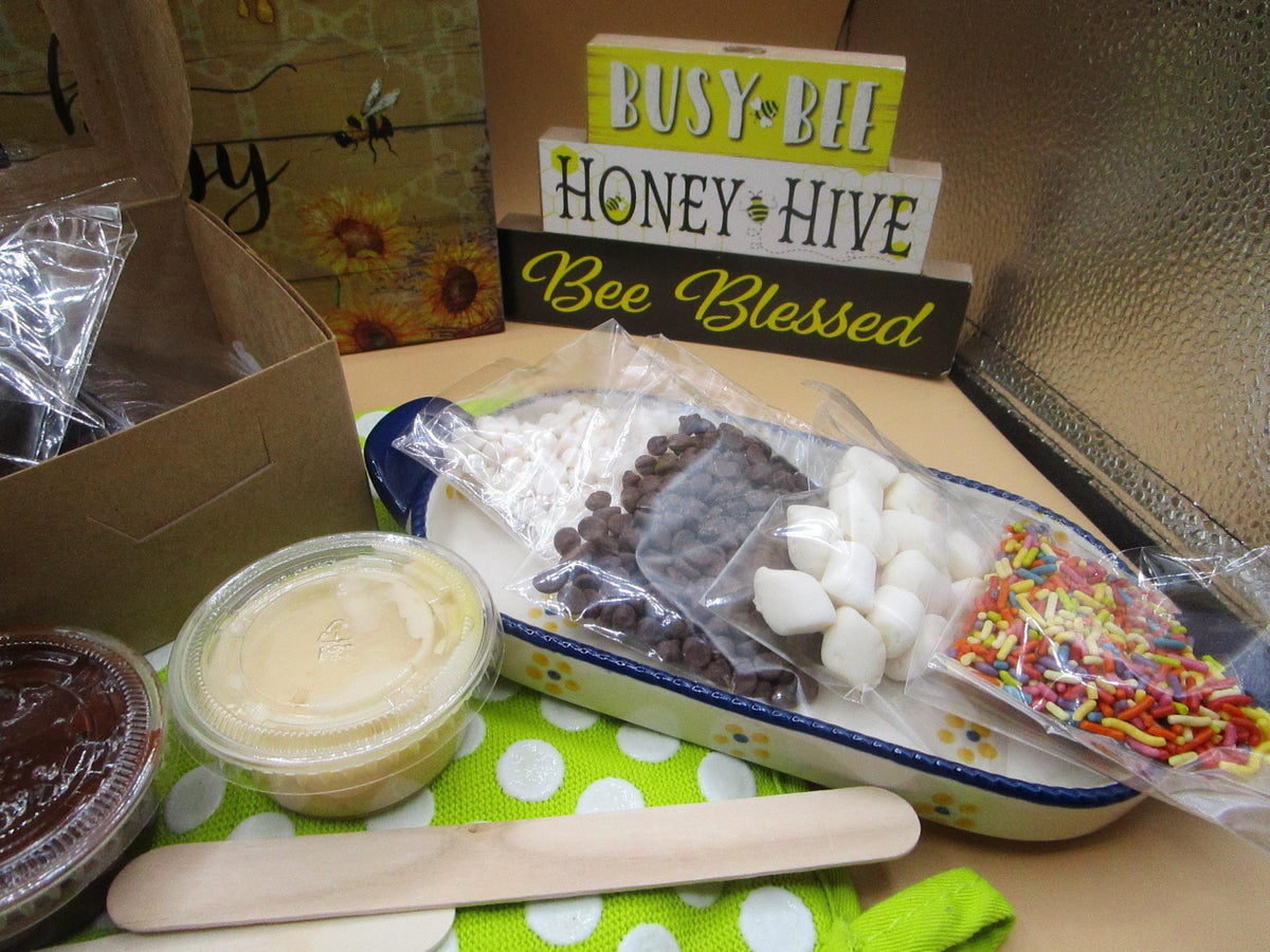 Gluten Free Smores Brownie Decorating Kit, Dairy Free, Egg Free, Vegan, Nut Free, Marshmallow Chocolate, Camp Fire, Kids Baking Activity