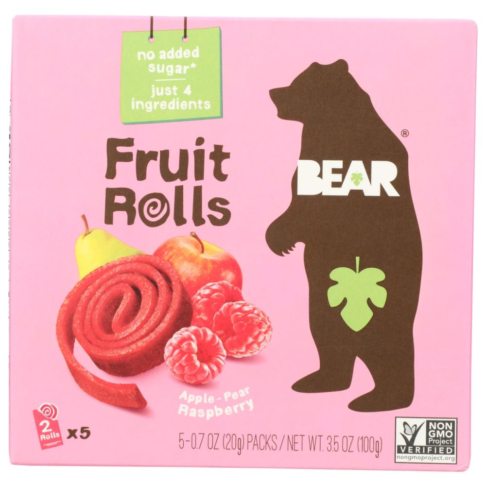BEAR YOYO: Raspberry Fruit Rolls, 3.5 oz